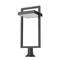 Z-Lite Luttrel 1 Light Outdoor Pier Mounted Fixture 566PHXLR-553PM-BK-LE - alternate 7